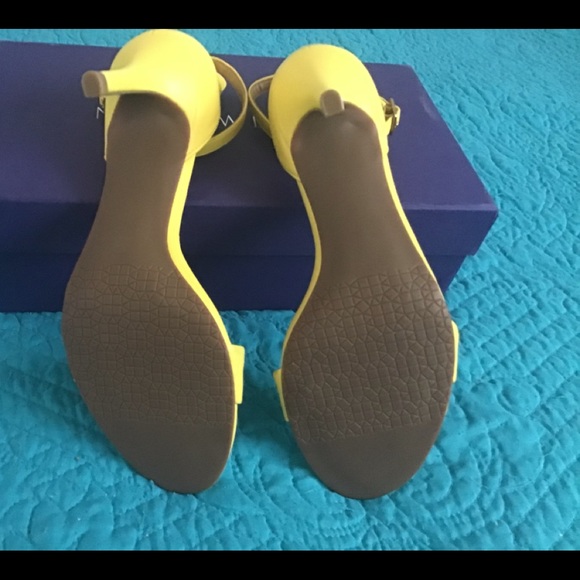 BP from Nordstrom’s beautiful yellow ankle strap sandals, new no box no tags. - Picture 4 of 6